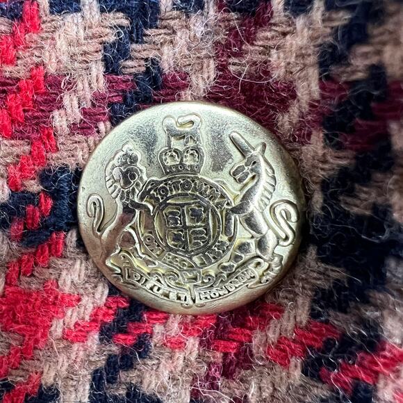 J. Crew Factory Schoolboy Wool Plaid Lined Blazer Autumn Colors Size 4 - Picture 4 of 10